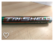 Baseball Bat 34 inch 28 oz Easton Tri Shell Softball Green Orange