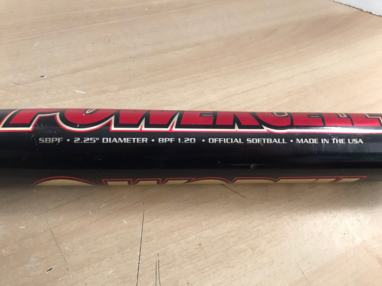 Baseball Bat 34 inch 28 oz Worth Special Edition Softball Gold Red Black Excellent