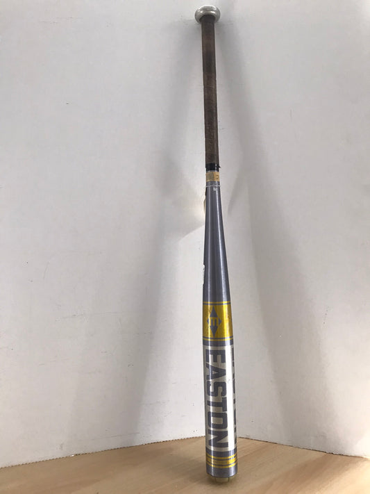 Baseball Bat 34 inch 30 oz Easton End Load Softball Chrome Gold