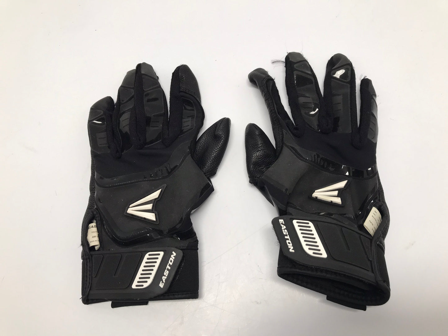 Baseball Batters Gloves Child Size Junior Easton Black Excellent