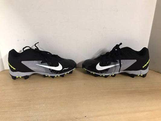 Baseball Shoes Cleats Child Size 5.5 Nike Vapor Black Grey Lime New Demo Model