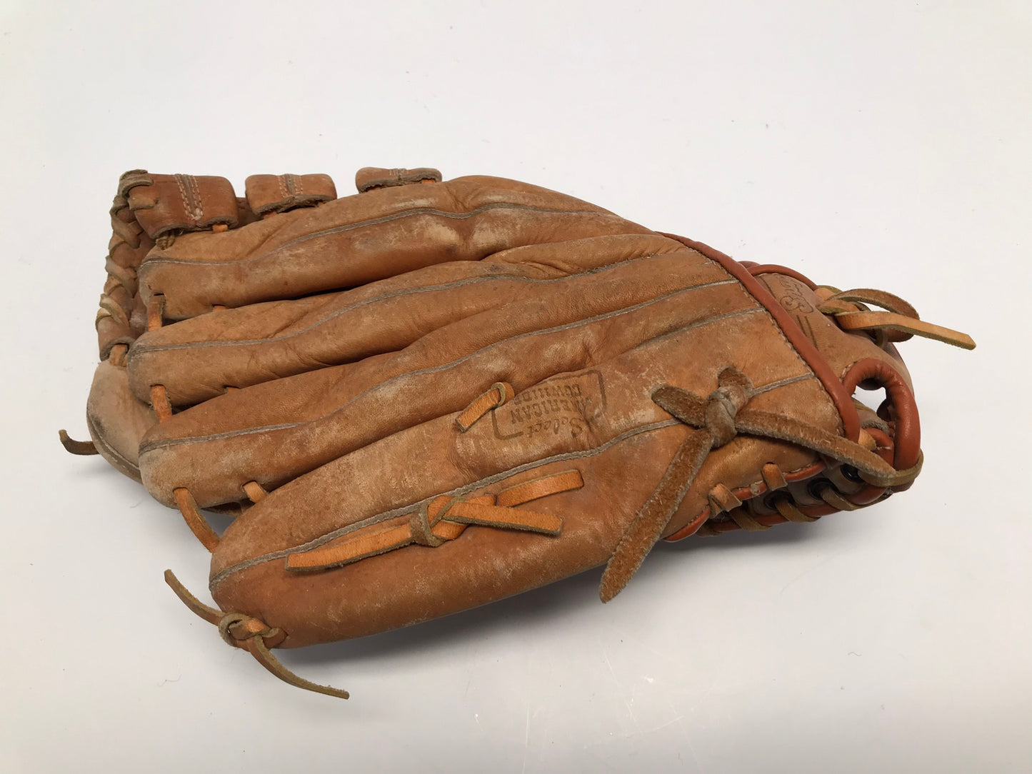 Baseball Glove 12 inch Wilson Leather Tan Fits On Left Hand Vintage