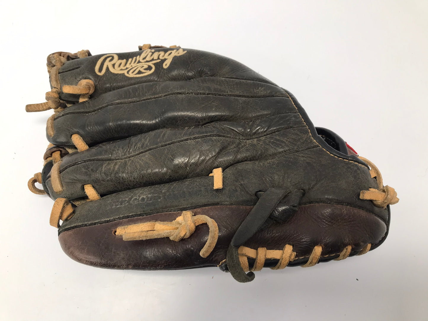 Baseball Glove Adult Size 11.5 Rawlings Gold Glove Leather Black Brown Fits Left Hand Outstanding Quality