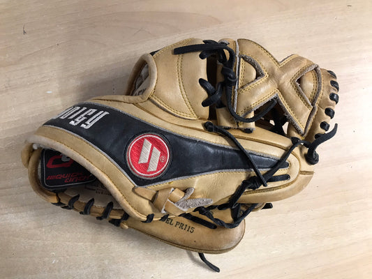 Baseball Glove Adult Size 11.5 inch Worth Prodegy Silencer Tan Leather Fits on Left Hand Excellent
