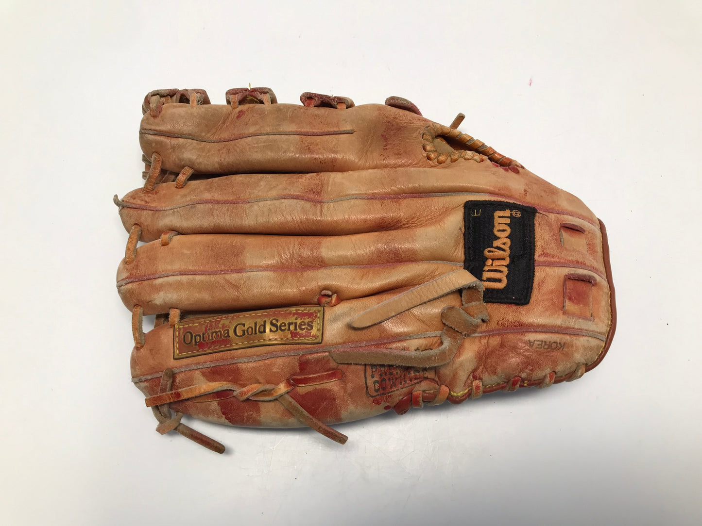Baseball Glove Adult Size 12.5 inch Wilson Gold Series Leather Fits on Left Hand