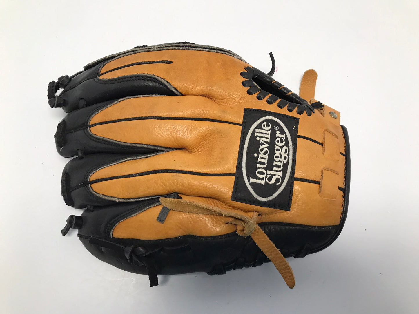 Baseball Glove Adult Size 12 inch Louisville Slugger    Leather Fits on  Left Hand As New