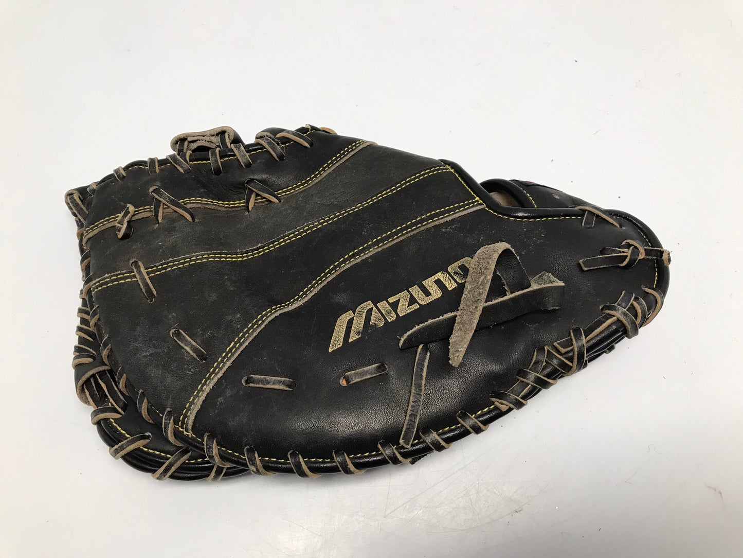 Baseball Glove Adult Size 12 inch Mizuno Pro Model Leather Black Fits  Left Hand