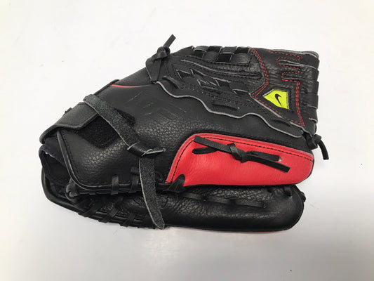 Baseball Glove Adult Size 12 inch Nike Black Red Leather Fits on Left Hand New Demo Model