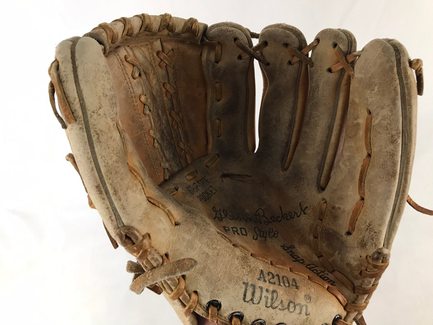 Baseball Glove Adult Size 12 inch Wilson Vintage Soft  Leather