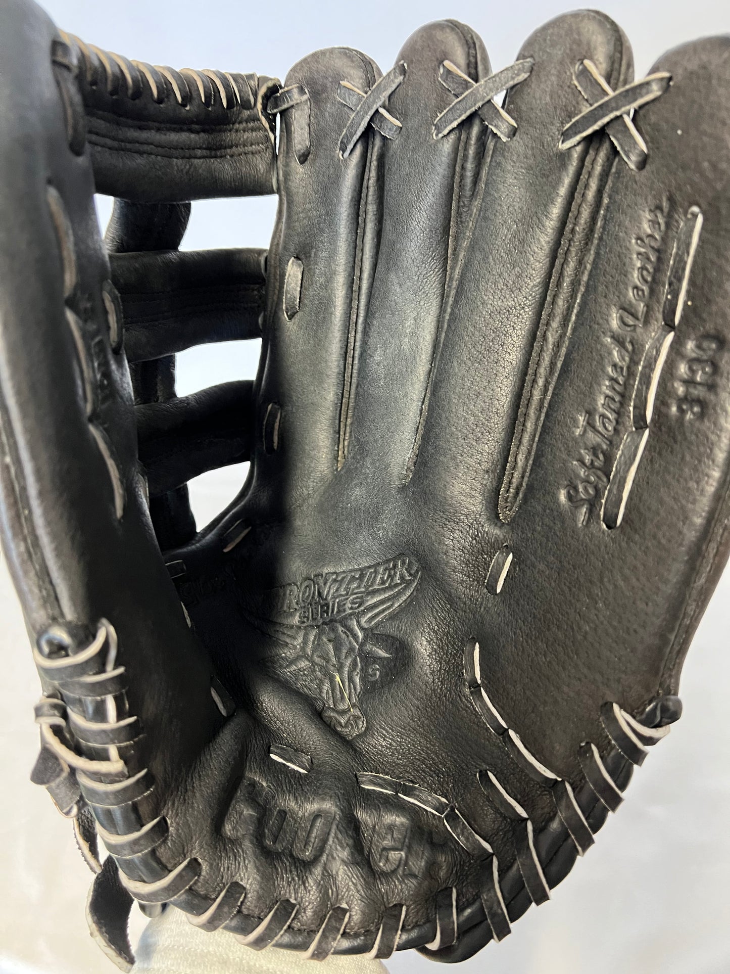 Baseball Glove Adult Size 13 inch Cooper Black Leather Fits On Left Hand As New Excellent Quality