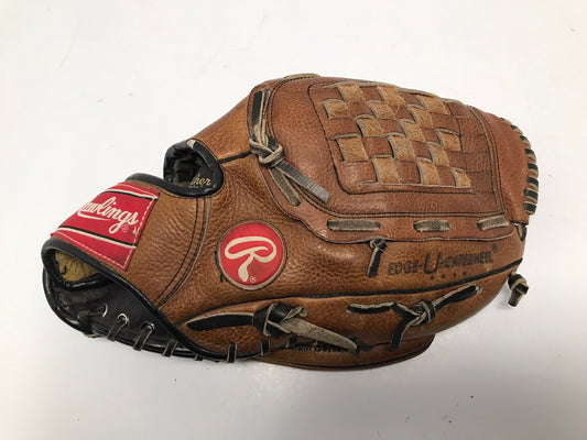 Baseball Glove Adult Size 13 inch Rawlings Premium Brown Leather Fits Left Hand