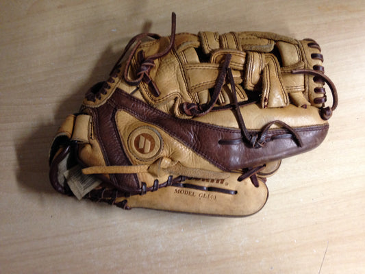 Baseball Glove Adult Size 14  inch Worth Leather Tan Brown Left Hand Excellent Quality