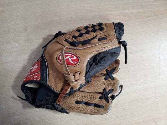 Baseball Glove Child Size 10 inch Wilson Brown Leather Fits On Left Hand Excellent