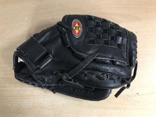 Baseball Glove Child Size 11 inch Easton  Black Soft Leather Fits on Left Hand