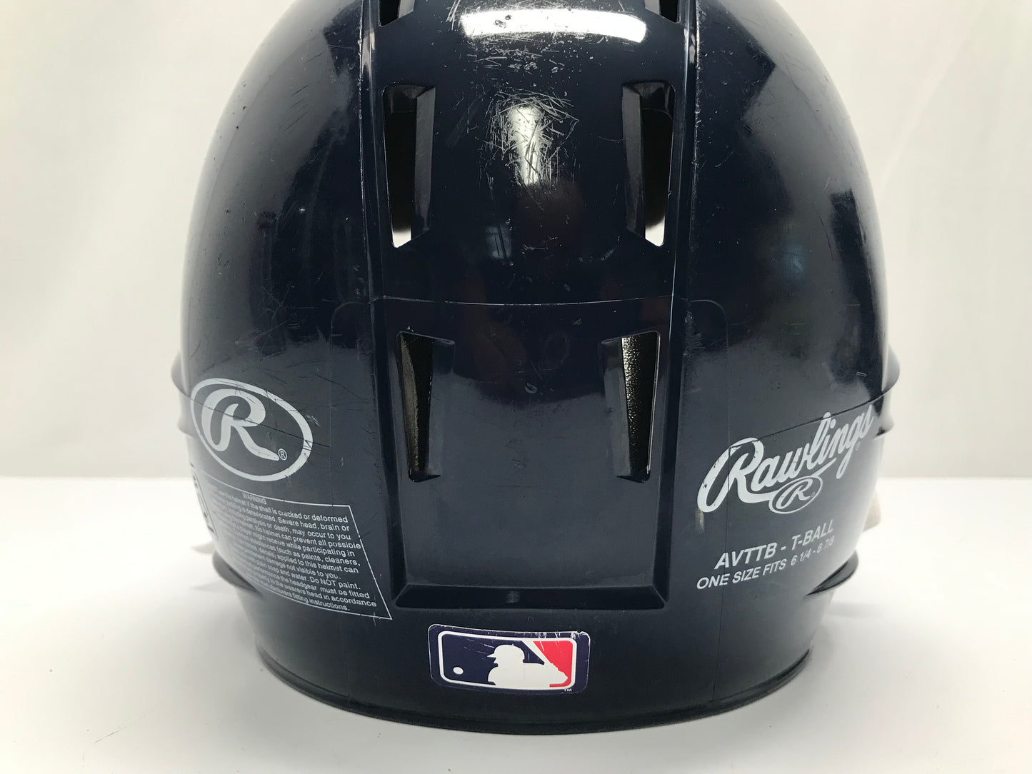 Baseball Helmet Child Size 6.25 x 6.78 Age 4-7 Rawlings Marine Blue Excellent