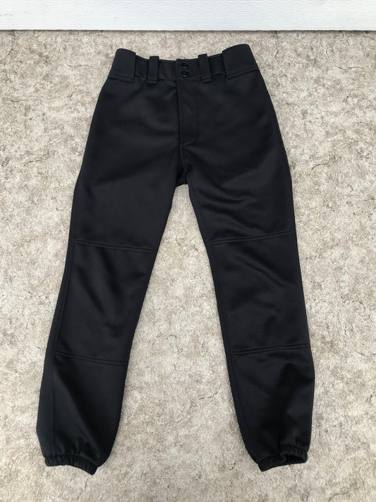 Baseball Pants Child Size Y Large Mizuno Black Excellent