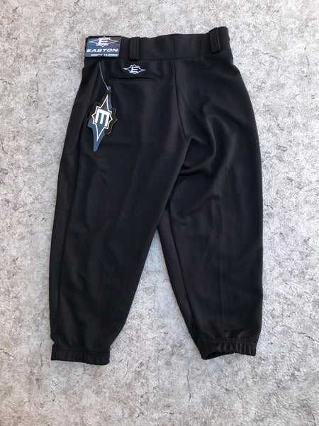 Baseball Pants Child Size Y X Large 12-14 Easton Black NEW WITH TAGS
