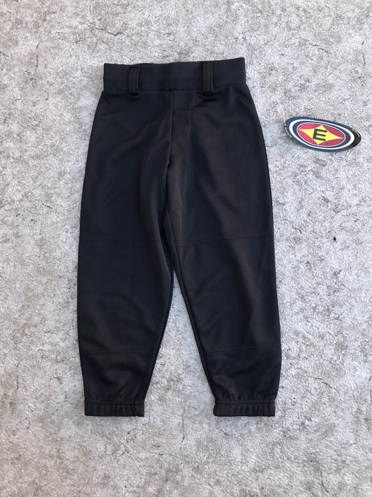 Baseball Pants Child Size Y X Small 6-7 Easton Black NEW WITH TAGS