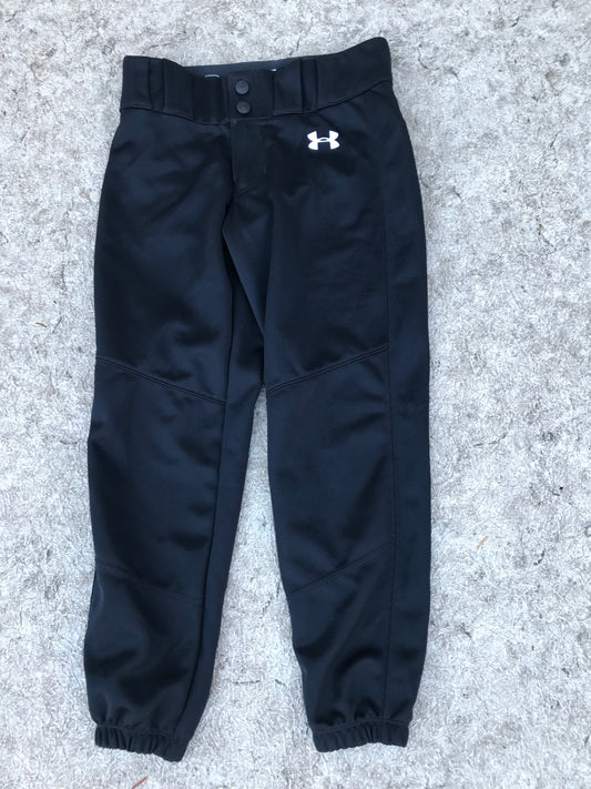 Baseball Pants Child Size Youth Small Under Armour Black As New