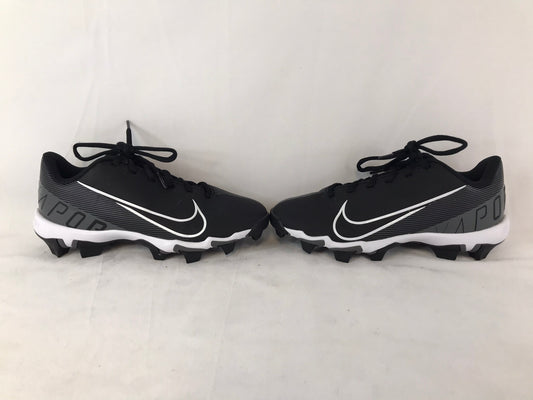 Baseball Shoes Cleats Child Size 4 Nike Vapor Black White As New