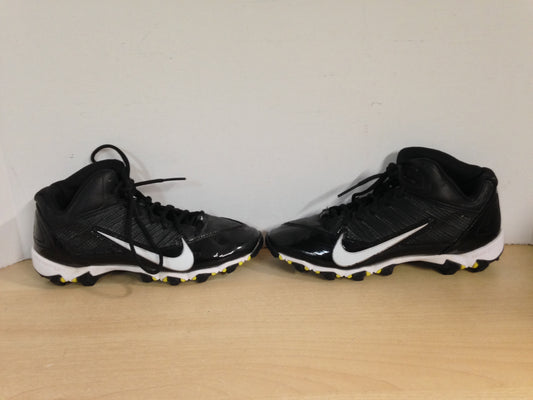 Baseball Shoes Cleats Child Size 5  Nike Black Lime White Lime