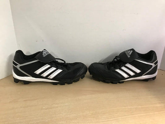 Baseball Shoes Cleats Men's Size 8.5 Adidas  Black Grey