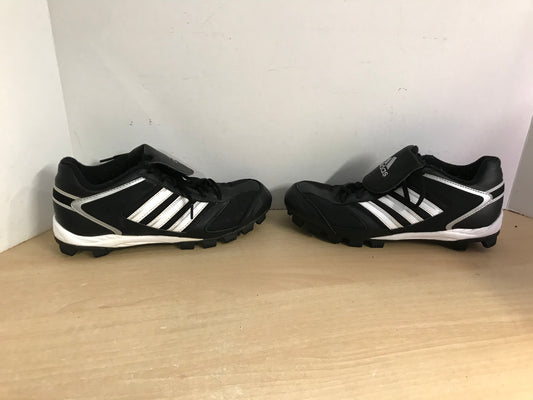 Baseball Shoes Cleats Men's Size 8 Adidas  Black Grey