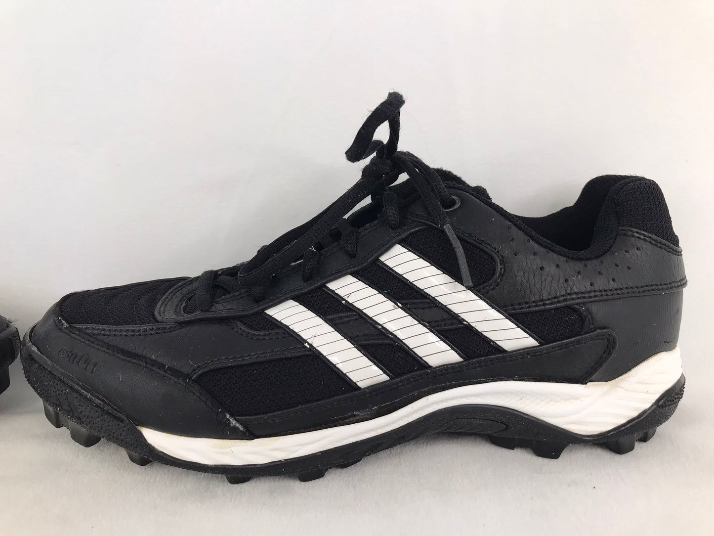 Baseball Shoes Cleats Men's Size 9 Adidas Black White