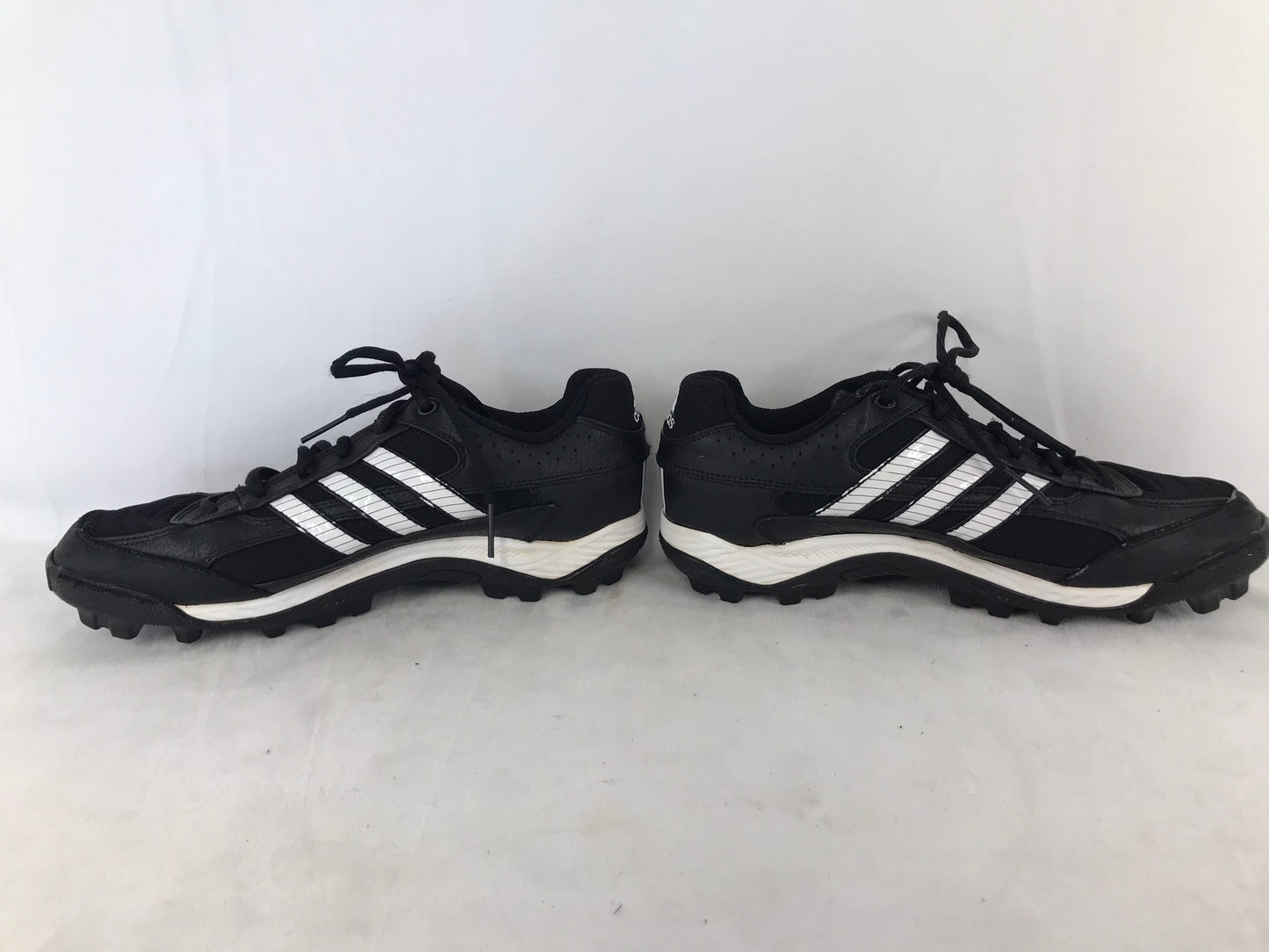 Baseball Shoes Cleats Men's Size 9 Adidas Black White