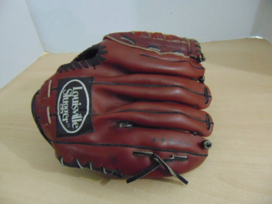 Baseball Glove Adult Size 12 inch Louisville Slugger Brown Leather Fits on RIGHT Hand