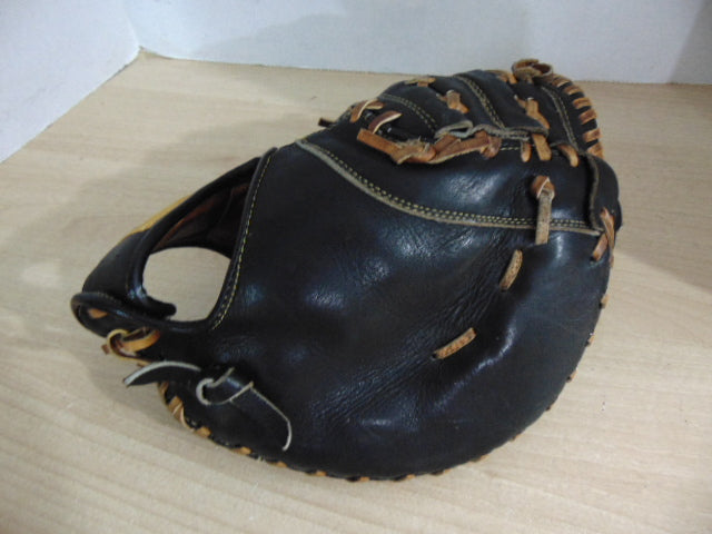Baseball Glove Adult Size Youth Back Catchers Cooper Black Leather Fits On Right Hand