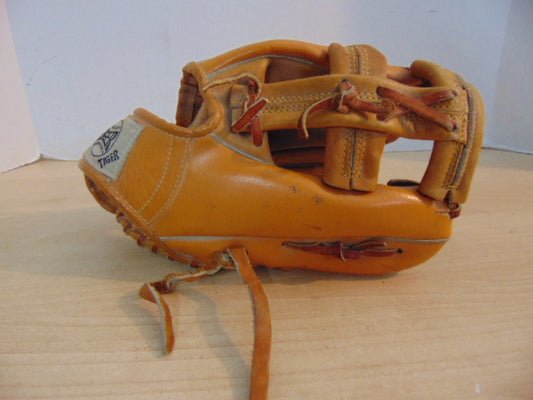 Baseball Glove Adult Size 11 inch Youth Tiger Leather Tan Fits Left Hand