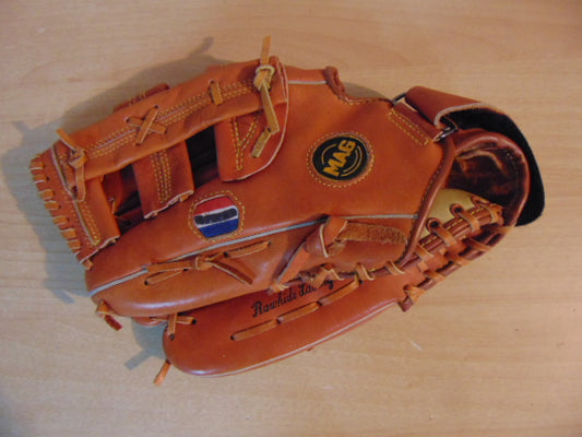 Baseball Glove Adult Size 13 inch Mag Leather Fits on RIGHT Hand