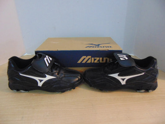 Baseball Shoes Cleats Child Size 5 Youth Mizuno Black White NEW IN BOX