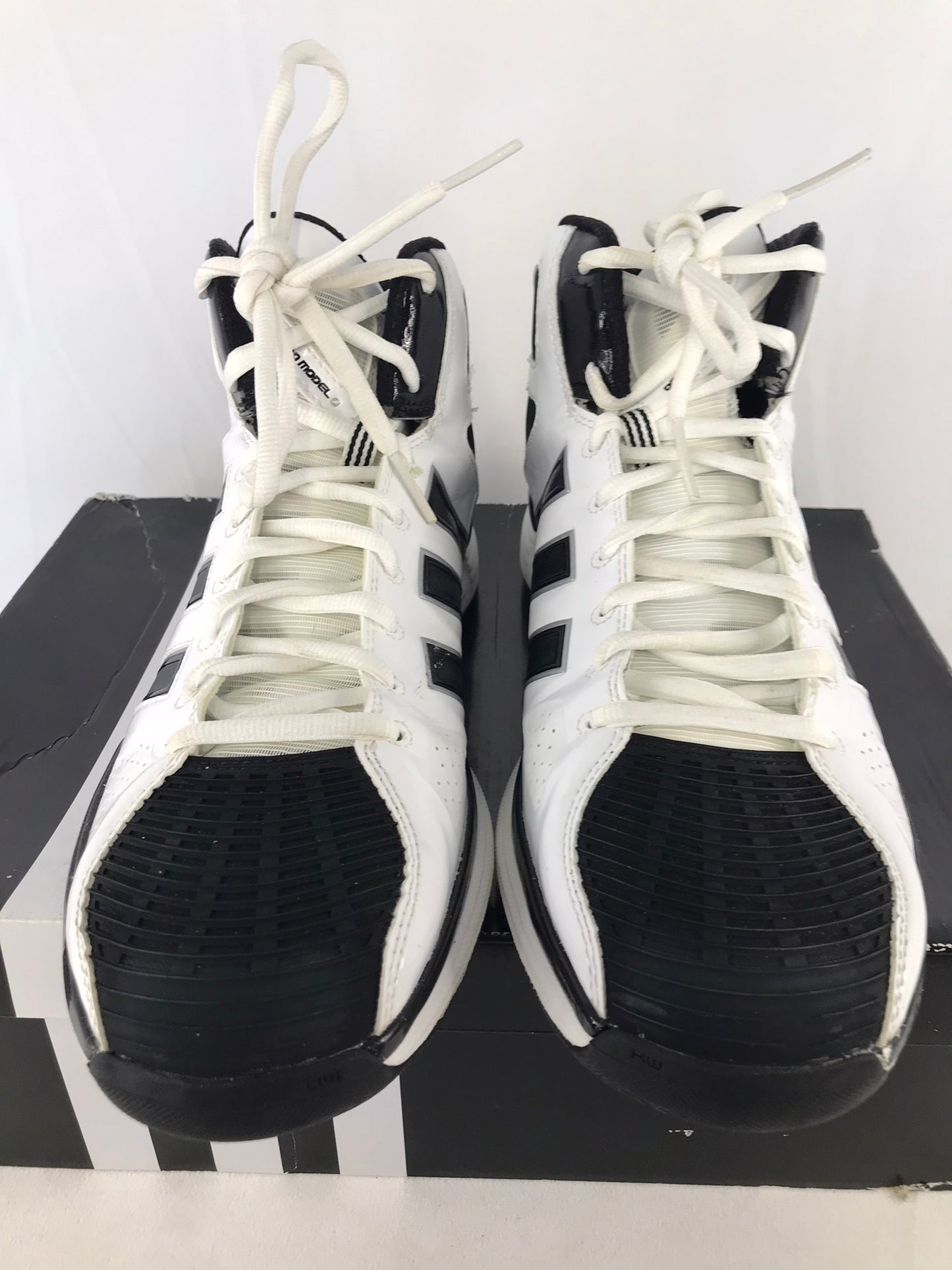 Basketball Shoes Runners Men's Size 13 Adidas Pro Black White New Demo Model