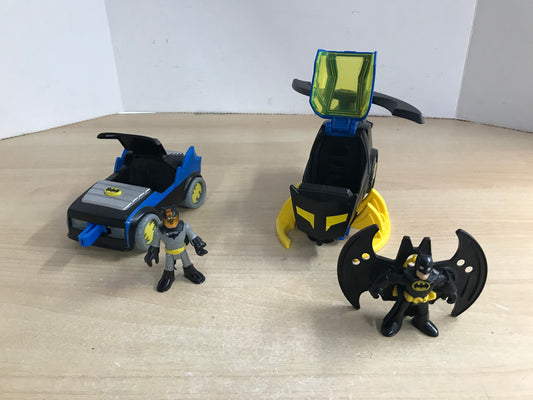 Batman Action Figures With Car and Helicopter