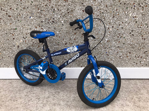 Bike Child Size 16 inch Avigo Slap Shot Hockey Blue As New
