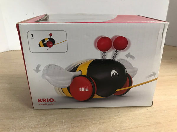 Brio Bumblebee Wood Pull Toy New In Box