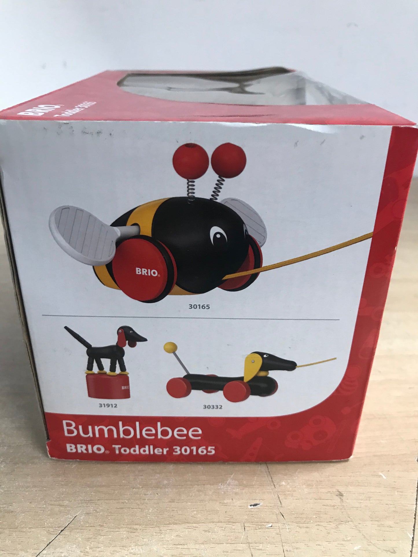 Brio Bumblebee Wood Pull Toy New In Box