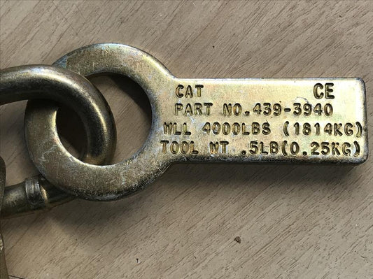 Cat Lifting Links Heavy Duty Work Safe Approved Equipment Part number 439-394