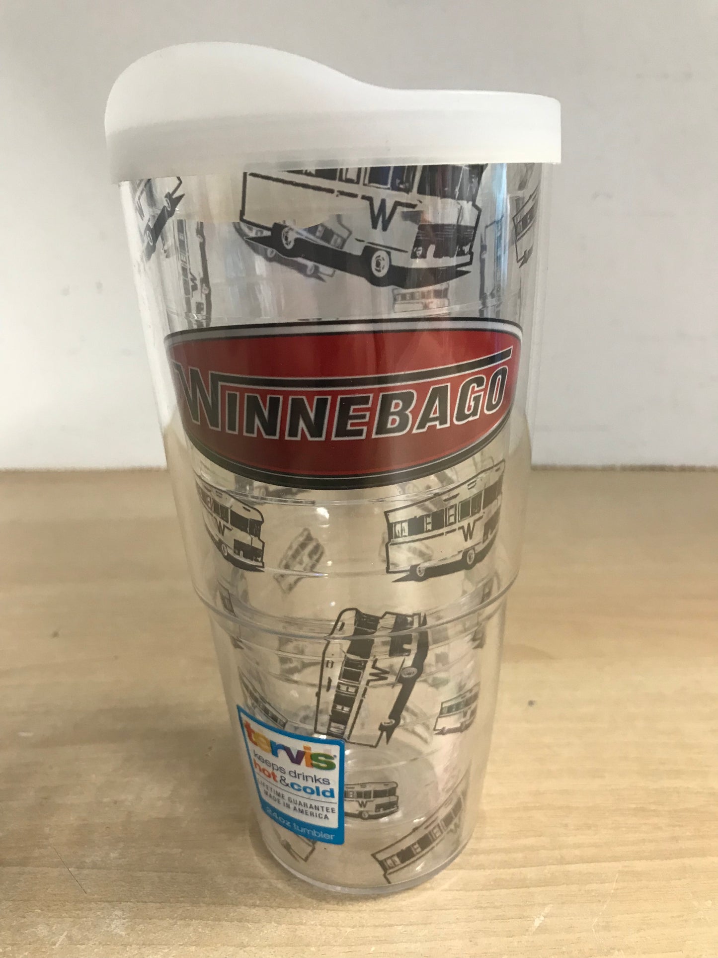 Camping Adventures Winnebago RV RARE Tervis Hot and Cold Drink Cup 24 oz Excellent As New