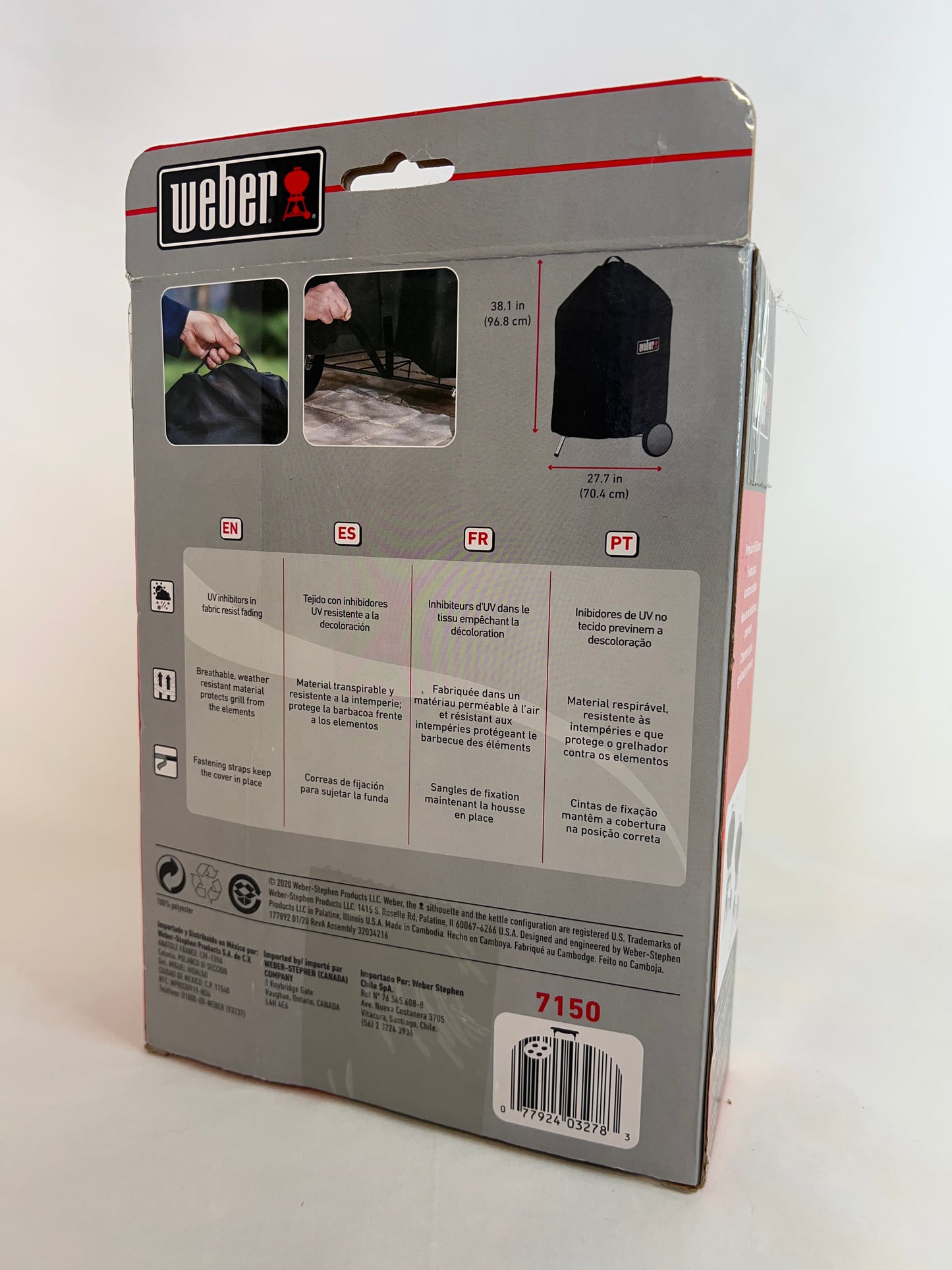 Camping Patio Deck Webber Barbeque Cover New In Box