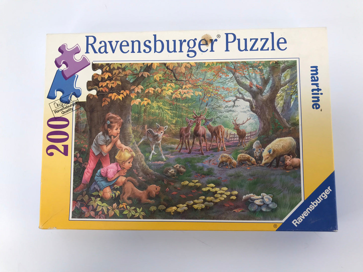 Child Jigsaw Puzzle 200 pc Ravensburger Martine In The Woods With Woodland Animals