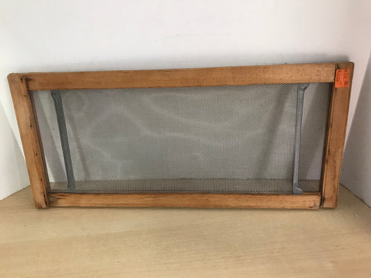 Cottage and Home Vintage Wood House Window Screen Air Flow Pressure Mounts In Window Adjustable 21-32 W 10 Deep Inches