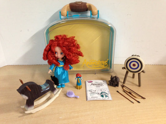 Disney Animators' Collection Princess Merida  Mini Doll Play Set 5 inch Excellent As New
