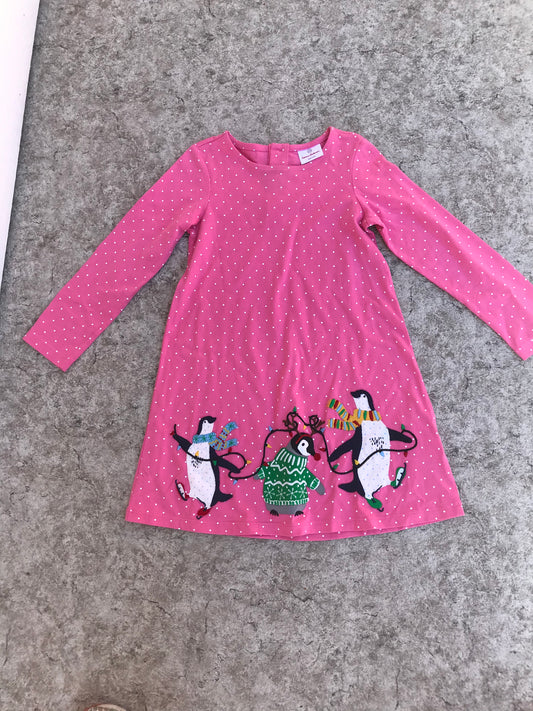 Dress Child Size 8 Hanna Anderson Cotton Jersey Christmas Dress  Outstanding Quality New Demo Model