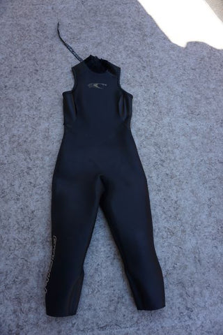 Wetsuit Ladies Size 10-12 Oneil 3/4 Leg Full Dive Surf  3-4 mm Neoprene Black
