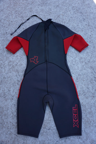 Wetsuit Men's Size Small Excel Dive Surf Neoprene 2-3 mm Black Grey Red