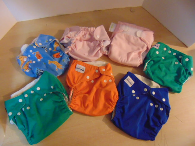 Diapers 7 Assorted Diapers Excellent Condition 6-30 lb