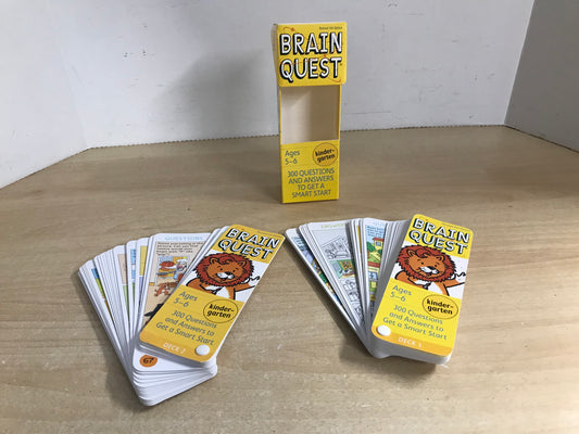 Educational Learning Brain Quest Age 5-6 KinderGarten 300 Questions Excellent